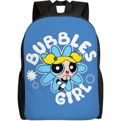 Aangedreven Anime Puffes Laptop Rugzak Mannen Vrouwen Basic Boekentas voor College School Student Boterbloem Bloesem Konijn Tassen One Size