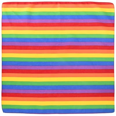 Fako Fashion - Bandana - Hoofddoek - Mondbescherming - Zakdoek - Sjaal - Regenboog Gestreept - Rainbow