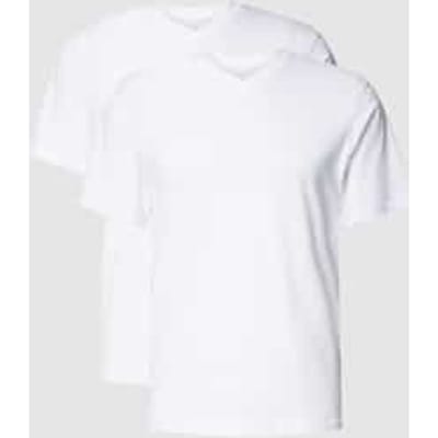 Götzburg T-shirt V-hals - 2 Pack 1 White - maat M (M) - Heren Volwassenen - 100% katoen- 741275-8709-1-M