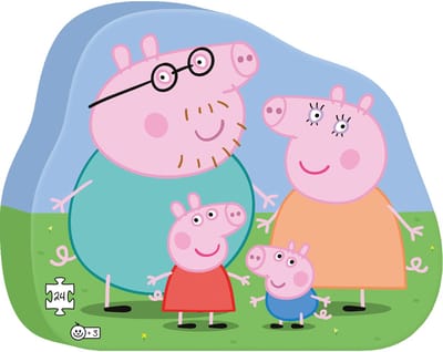 Veltman Puzzel Peppa Pig Familie 24 stukjes - 3+