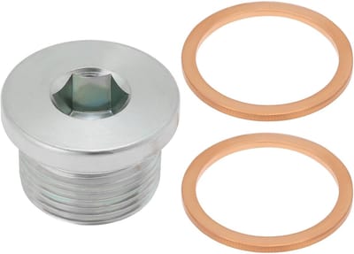 VT Goods - Auto-olieaftapplug - Oliepompplug - Zilver - Afvoerplug - Compatibel met Fiat Ducato - 2 stuks