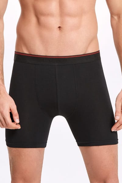 ilke® Heren Boxershorts 4 Pack – Sportief Design - Art 005 - Zwart - S