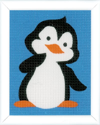 Vervaco - Stramien kit - Pinguin - PN-0155782 - Borduren - Borduurpakket - Borduurpakket kind
