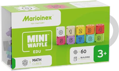 Mini wafel blokken reken kubus 60 stuks - Marioinex - vanaf 3 jaar