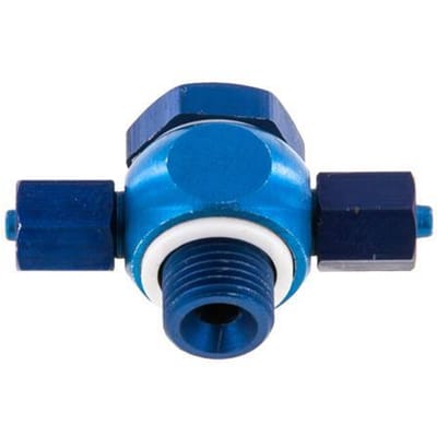 4.3x3 & G1/8" Aluminium Banjo Tee Opsteek Fitting Buitendraad met O-ring [10 stuks]