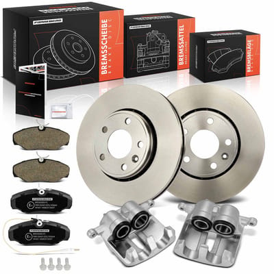 Frankberg 2x Remklauw+2x Remmen+4x Remblokken Voor voor Nissan