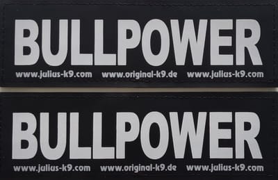 Julius K9 Tekstlabel – Bullpower Groot