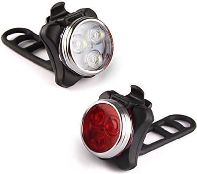 ***LED Fietsverlichting USB oplaadbaar - Waterbestendig - Fietslicht - Fietslampjes - van Heble® ***