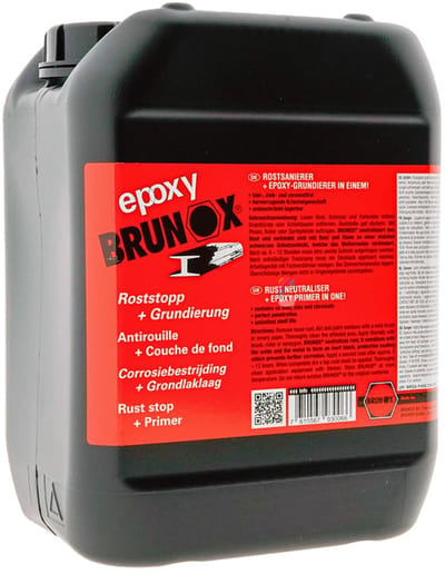 Brunox ® Roeststop en primer - Epoxyhars - 5 liter - Sterk penetratievermogen