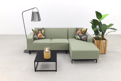 Boavista/Toronto loungebank chaise longue - Heritage leaf - 3-delig - links