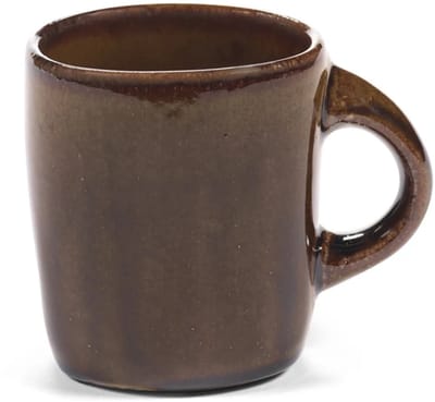 Serax Uncharted Out of Lines koffiekop 22cl ocher (set van 4)