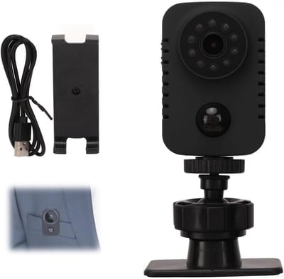 Mini Camera met 1080P HD Resolutie, Brede Hoeklens, Automatische Nachtzicht en PIR Video-opname, Ideaal voor Beveiliging en Bewaking