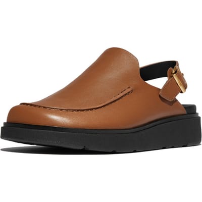 FitFlop FitFlop Gen-FF Leather Back-Strap Moc Mules BRUIN - Maat 41