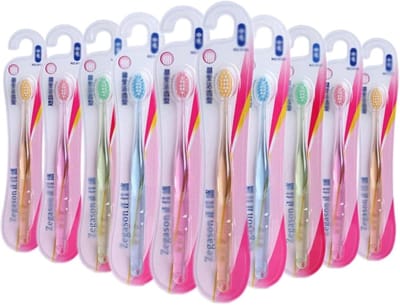 Handtandenborstels - Reistandenborstels - Dagelijkse Mondhygiëne - Zachte Afgeronde Borstelharen - 10 stuks - Variërend