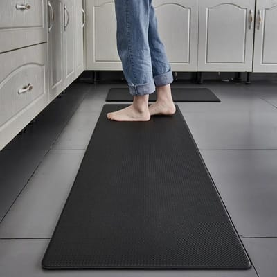 PVC Wasbare Keukenmat Grijs Vinyl Antislip Tapijt Waterdicht Oliebestendig Lang Tapijt Voor Vloer Balkon Wasruimte Entree Deurmat 45x150cm
