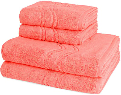 Ross Dames en Heren 2 X handdoek 2 X douchedoek - per set Cashmere feeling
