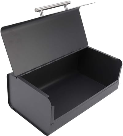 Dailygoods- Brooddoos Grote Capaciteit - Broodbewaarbox - Stalen Broodcontainer - Praktische Opbergruimte - Klapdeur - Duurzaam Materiaal