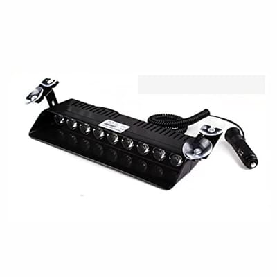 LED Flashlicht voor Auto en Truck - 9W Strobe Licht met Suction Cups en 12V Adapter