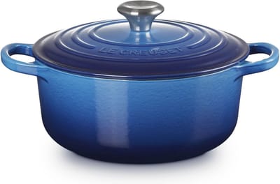 Le Creuset - Braad- / Stoofpan Signature rond Azure 18cm 1,8l