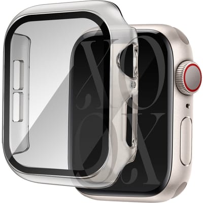 xoxo Wildhearts screenprotector geschikt voor Apple Watch 10 / 11 - 42mm - Beschermend hoesje - Full cover hard case - Optimale bescherming - Transparant