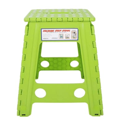 Dailygoods- Opvouwbare Kruk - Draagbaar - Antislip - Kunststof - Multifunctioneel - 29x22x45cm - Veiligheidsgespen - Stapkruk