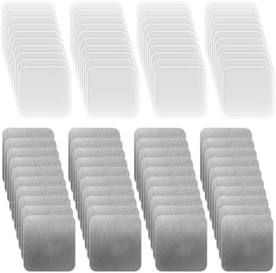Dailygoods- Kleefpads 40 Stuks - Dubbelzijdig - Waterdicht - Vochtbestendig - Spoorloos - Transparant 6x6 cm - Plakband