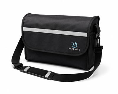 Safe Age® luxe rollatortas – waterdicht – afneembaar met draaglus – nylon – voor Safe Age rollator