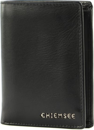 CHIEMSEE Leren Portemonnee Leather Wallet Black Zwart
