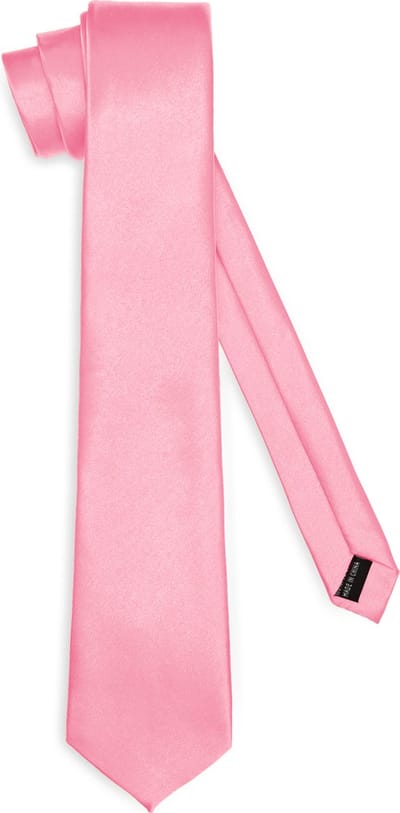 Ladeheid Smal Stropdas - Stropdassen voor heren - Lengte: 150 cm, Breedte: 8 cm - Zalm - LA-EA-TMS-8