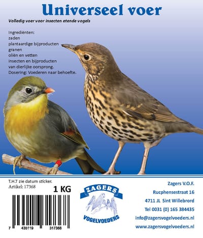 Zagers universeel voer 1 kg