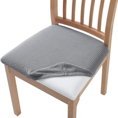 Stretch Jacquard Stoelzitovertrekken Stoel Afneembaar Wasbaar Gestoffeerd Eetkamerstoel Zitbeschermer Kussen Slipcovers