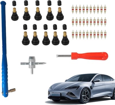 Ventielinzetstuk Gereedschap - Band Reparatie - Onderhoud Motorvoertuigen - Compleet Assortiment - 43 Delen - A