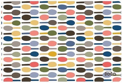 Lola Spoons Original Placemat 4 stuks | 30x45 cm | Kleurrijke Onderlegger met Antislip | 100% PP | Tafeldecoratie | Made in Europe