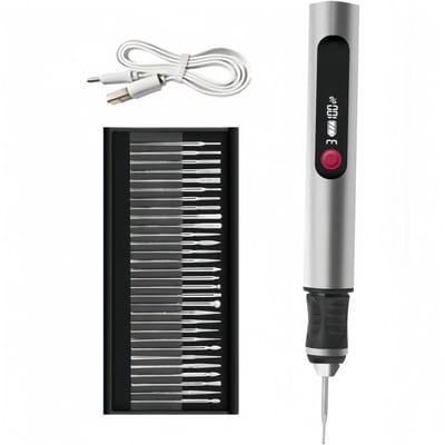 Graveerpen - Graveermachine - Elektrische graveerpen - Dremel - Graveerset - Draadloze graveerpenset - DIY - USB oplaadfunctie- Voor metaal - Voor hout - Voor glas - Voor steen - Voor kunststof - Geschikt voor alle materialen - Cadeau - Zwart