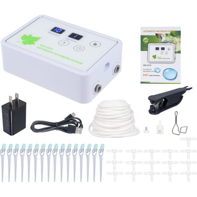 Automatisch Bewateringssysteem Timer Plantenbewateraar Zelfvergrendelende Interface Ingebouwde Zelfaanzuigende Pomp US plug