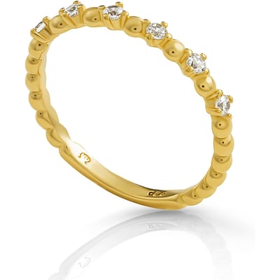 Orphelia 'Signature' Damesring van 925 Sterling Zilver - Goud ZR-7535/G