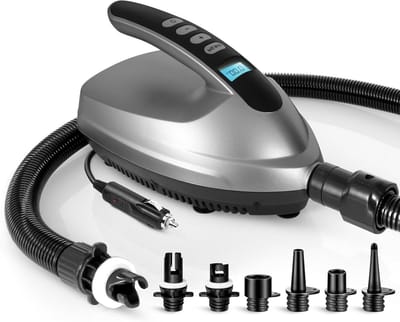 Digitale Luchtpomp - Elektrische Compressor - Waterpret - Automatisch Uitschakelen - 16 PSI - Zwart
