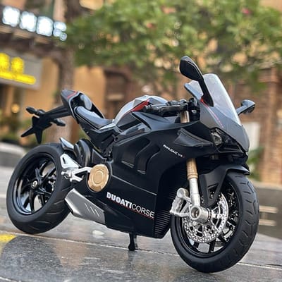 1/12 Ducati Panigale V4S Legering Racing Crossmotor Model Simulatie Speelgoed Straatmotorfiets Model Collectie Kindercadeau