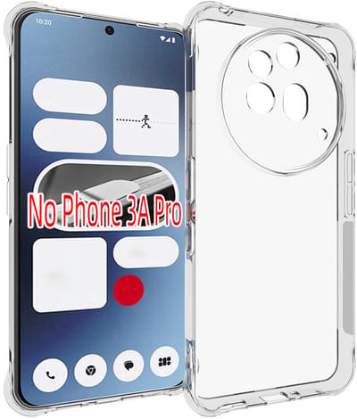 MobyDefend Hoesje - Geschikt voor Nothing Phone (3a) Pro - Transparante Shockproof TPU Backcover - Verstevigde Hoeken - Volledig Doorzichtig