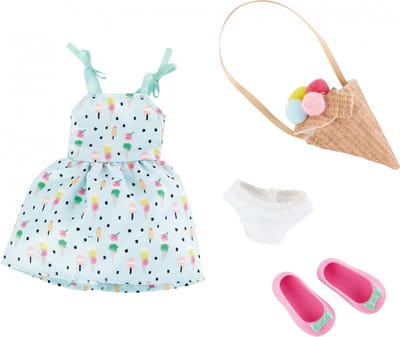 Käthe Kruse Sweet Mint Girl Outfit Tienerpop Kledingset 4-delig