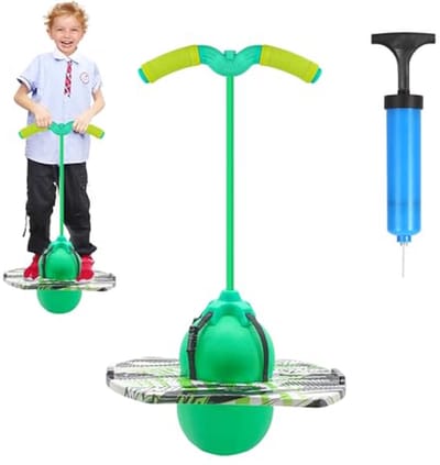 Pogo Stick voor Kinderen - Tuinspeelgoed voor Buitenactiviteit met Maximaal 100 kg Draagvermogen
