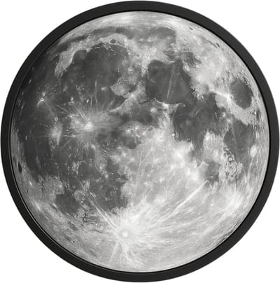 Maan Spiegel Van Hoge Kwaliteit - Verstelbaar in Kleur en Warmte - 25 CM diameter - Maanlamp