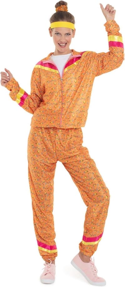 Folat - 80's training suit Size XXL (44) - WK voetbal 2026 - WK voetbal versiering - WK voetbal outfit - Nederland WK