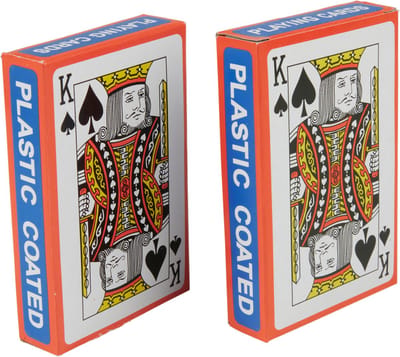 Eddy Toys Speelkaarten Set 2 Stuks - Playing Cards Kaartspel - Klassieke Speelkaarten - Kaarten voor Poker en Kaartspellen - Compact Kaartspel
