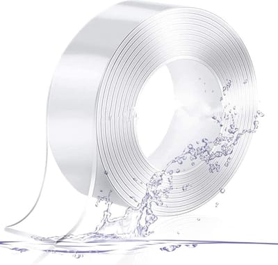 Extra sterk nano dubbelzijdig plakband - transparant - herbruikbaar - voor tapijten en fotoposters - 2 mm x 3 cm x 5 m.