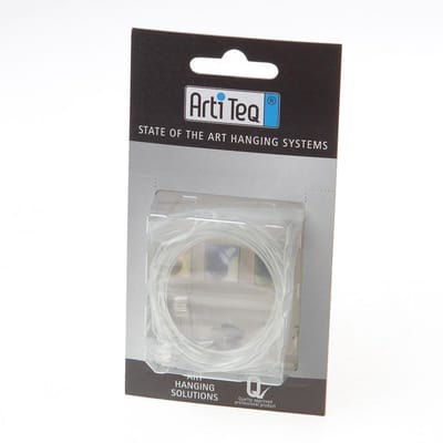 Artitec Blister 12 ophangset perlon met twister + mini-haak