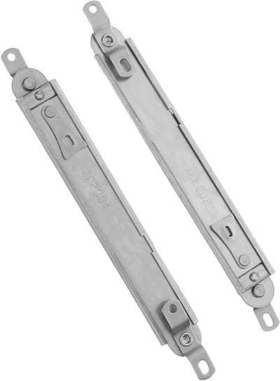 Raamuitzetters Set - Raambeveiliging - Gecontroleerd Ventileren - Windbestendige Beugel - 33 cm - Zilver