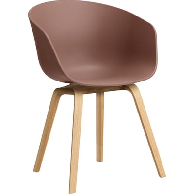 HAY About A Chair AAC 22 - Standaard glijders kunststof - lak op waterbasis - soft brick 2.0