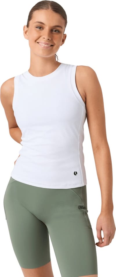 Bjorn Borg Ace Pocket Ribbed Tank Top Tops & T-shirts Dames - Shirt - Wit - Maat XXL