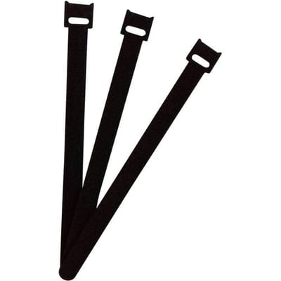 FASTECH® Klittenband kabelbinder Om te bundelen Haak- en lusdeel (l x b) 200 mm x 13 mm Zwart 100 stuk(s)